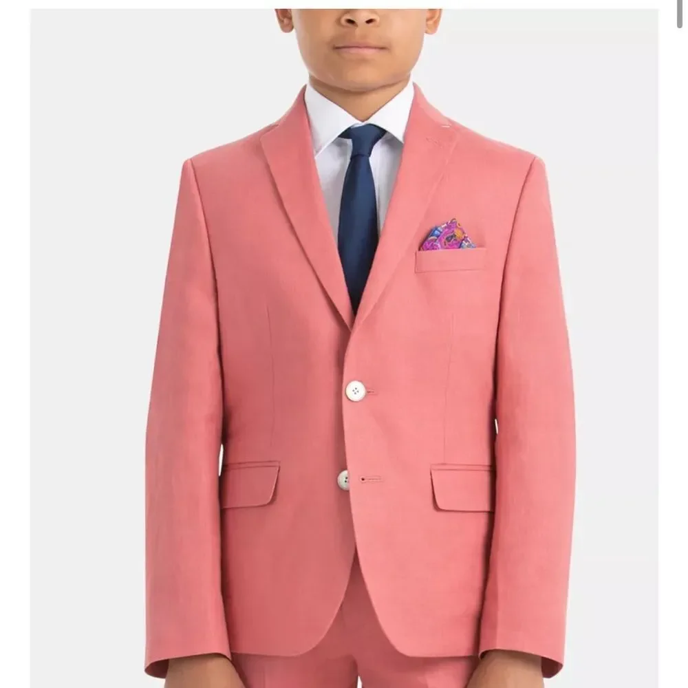 Lauren Ralph Lauren Little & Big Boys Classic Fit Linen Sport Coat - Red Size 6